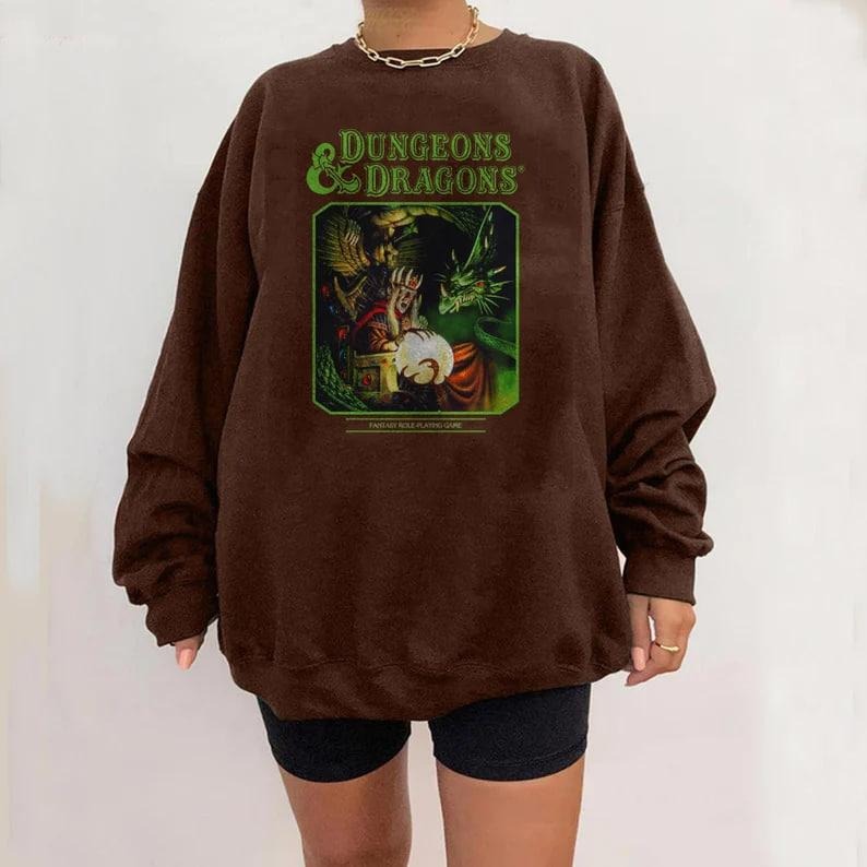 Dungeons & Dragons Vintage Inspired Tee, DnD Shirt, Vintage Dungeons & Dragons 1974 Sweatshirt, DnD Sweatshirt, Dungeon...