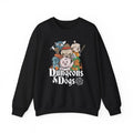 Dungeons and Doggos Funny D&D Parody Sweatshirt | Nerdy Fantasy Game Sweater for Dog Lovers Unique Winter Gift | Cozy Fun...