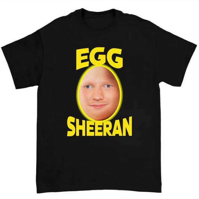 EGG SHEERAN SHIRT Featuring Bold Retro Typography in Streetwear Style Hoodie, Sweatshirt | GrindPrints.com