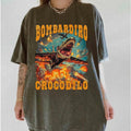 EU Variant-BOMBARDINO CROCODILO Shirt, Italian Brainrot Meme Shirt, Trallalero trallallà,Trending Gen Z & Gen Alpha Funny...