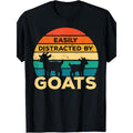 EWH Easily Distracted Goats Retro Farm Farmer Made Usa T-Shirts, Hoodie, Sweatshirt