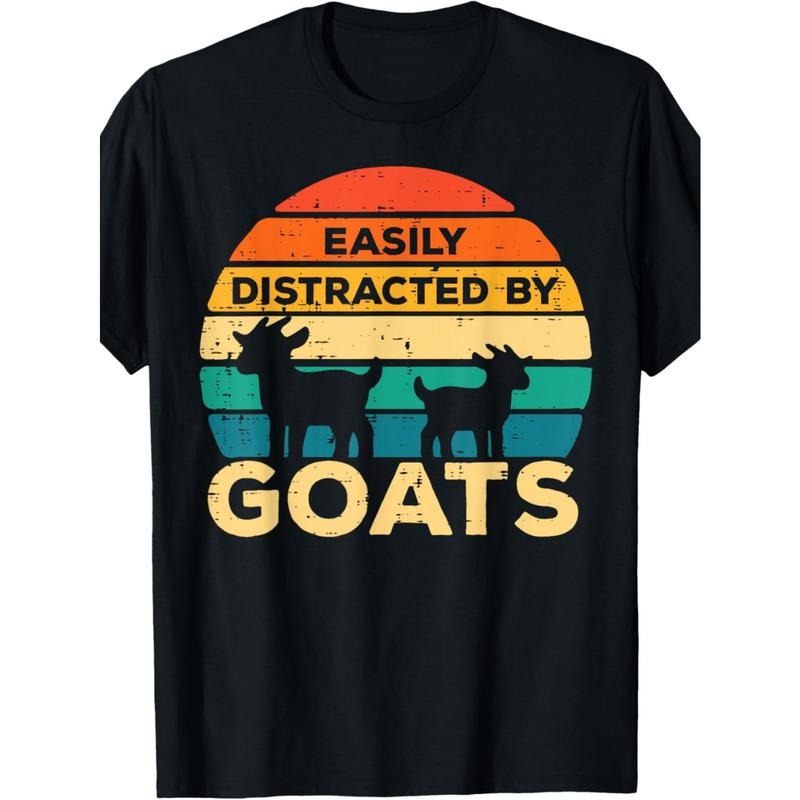EWH Easily Distracted Goats Retro Farm Farmer Made Usa T-Shirts, Hoodie, Sweatshirt