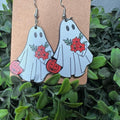 Earrings with a Spooky Ghost Design *Final Sale* T-Shirts, Hoodie, Sweatshirt | GrindPrints.com