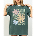 Earthy, Gorgeous Abstract Flowers, Boho Floral Design, Summer Vibes, Gardening, Festival, Nature Shirt, Women's Comfort...