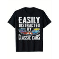 Easily Distracted by Classic Car T-shirt Made in USAstyle{n002}2 Hoodie, Sweatshirt | GrindPrints.com