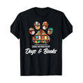Easily distracted by dogs and books - Animal Lover T-shirt 100% cotton T-shirt Made in USA Hoodie, Sweatshirt