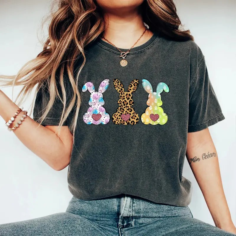 Easter Bunny Shirt - Cute Rabbit Design T-Shirt - Spring Celebration Tee for Easter Hoodie, Sweatshirt | GrindPrints.com