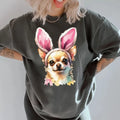 Easter Chihuahua Shirt ~ Unisex Apparel Relaxed Fit Printed In The USA Clothing Womenswear Casual Comfort Cotton Hoodie,...