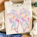 Easter Coquette Bow Cute Coquette Peeps Easter Happy Easter Easter Shirt Spring Glitter Bow Shirt T-Shirts, Hoodie, Sweatshirt