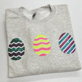 Easter Egg Triple Sequin Patch Sweatshirt T-Shirts, Hoodie | GrindPrints.com
