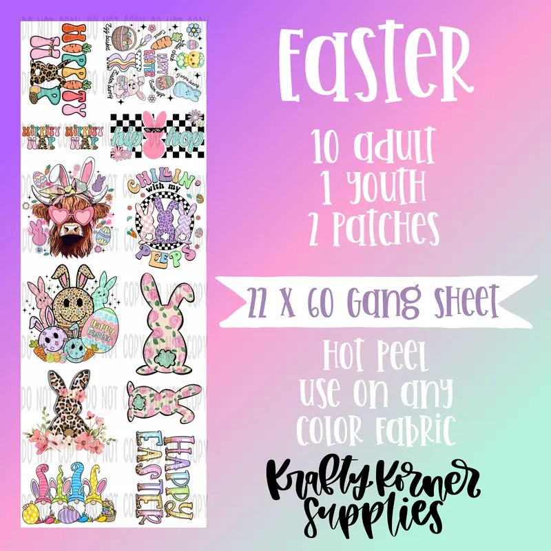 Easter Gang Sheet, 22 x 60 T-Shirts, Hoodie, Sweatshirt | GrindPrints.com
