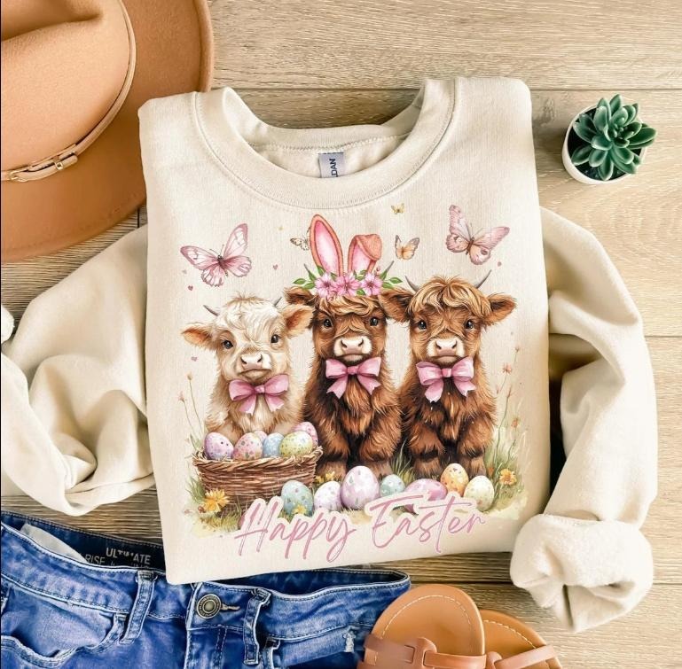 Easter Highlands DTF Transfers - THIS IS NOT A SHIRT Hoodie, Sweatshirt | GrindPrints.com