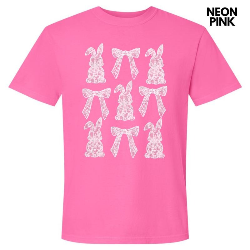 Easter Lace Coquette Comfort Colors T-Shirt Hoodie, Sweatshirt | GrindPrints.com