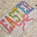Easter Multi Color with Bow Graphic Tee or Sweatshirt Hoodie | GrindPrints.com