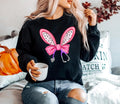 Easter Nurse Sweatshirt, Bunny Ears Nurse Stethoscope Tee, Nursing Student Easter Tee Cotton Fabric Jersey Womenswear Hoodie