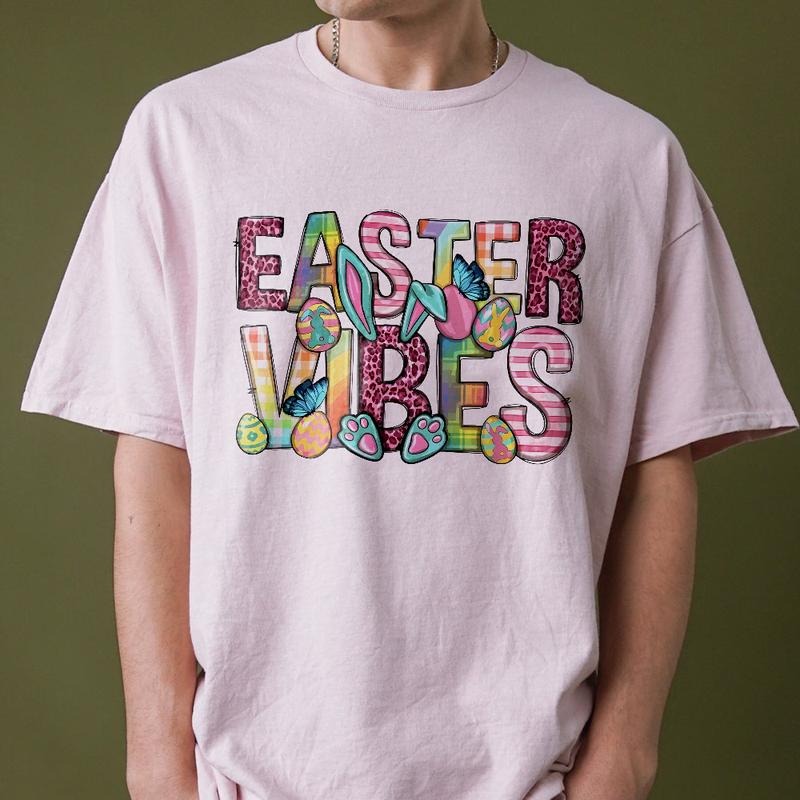 Easter Vibes Coquette T-Shirt, Coquette Easter Sweatshirts, Retro Easter Family Shirt, Bunny Vibes Coquette Sweatshirt,...