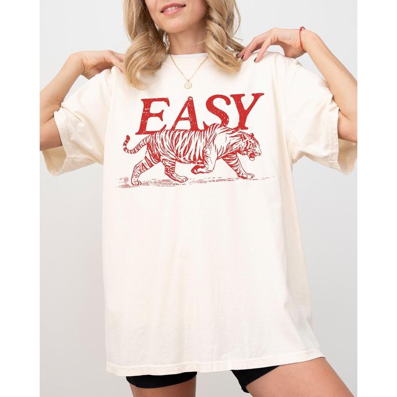 Easy Tiger, Festival, Summer, Vintage, Retro Shirt Comfort Colors T-Shirt Hoodie, Sweatshirt | GrindPrints.com