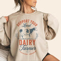 Eat Local Breastfeeding Sweatshirt Breastmilk Sweater Moms Milk Crewneck Moms Boobery Jumper Baby Shower Gift for New Mom...