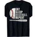 Eat Sleep Baseball Repeat Funny Baseball Player 220g Cotton 10 000 Links Made Usa T-Shirts, Hoodie, Sweatshirt