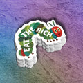 Eat the Rich Caterpillar Sticker | Activist Decal | Anti-capitalist Bumper Sticker | Social Justice Gift | Laptop Decal...