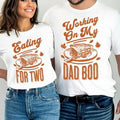 Eating for Two Thanksgiving Couples Pregnancy Announcement Shirt, Matching Thanksgiving Pregnancy Reveal, Fall Baby...