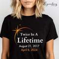 Eclipse Shirts 2024 Twice In A Lifetime Solar Eclipse TShirts April 8th 2024 Total Solar Eclipse Astronomy Matching...