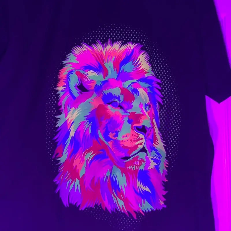 Economic lion t-shirt size large Cotton Black Hoodie, Sweatshirt | GrindPrints.com