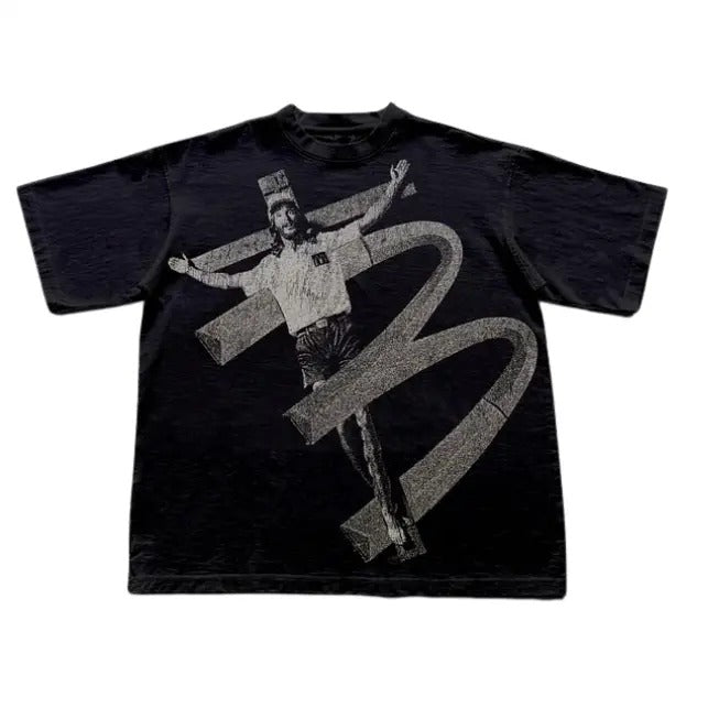 Eerie Mcdonald's Jesus Retro Print Graphics T-Shirt, Sweatshirt, Hoodie Size S- 3XL,Gift For Women Top Womenswear...