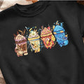 Eevee Eeveelution tee, Coffee Sweatshirt hoodie Graphic T-shirt, Slyveon, Umbreon, Espeon, Flareon Anime, Menswear Top,...