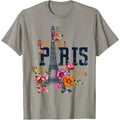 Eiffel Tower Paris Shirt Salut Flowering Paris France shirt T-Shirt Made in USA Hoodie, Sweatshirt | GrindPrints.com