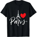 Eiffel Tower Heart Paris Love France Made USA T-Shirts, Hoodie, Sweatshirt