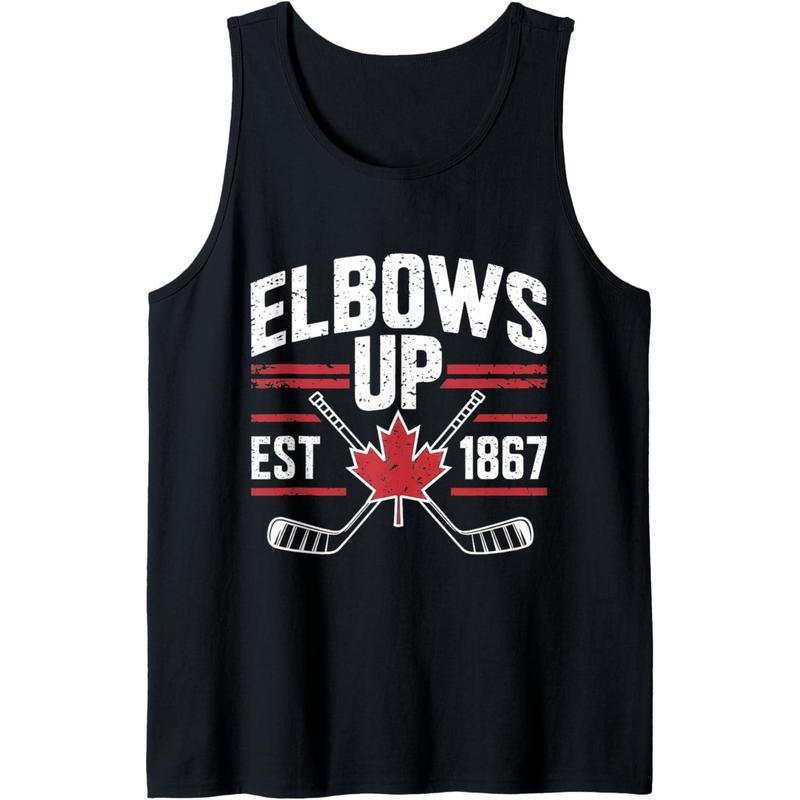 Elbows Up Canada Tank Top T-Shirts, Hoodie, Sweatshirt | GrindPrints.com