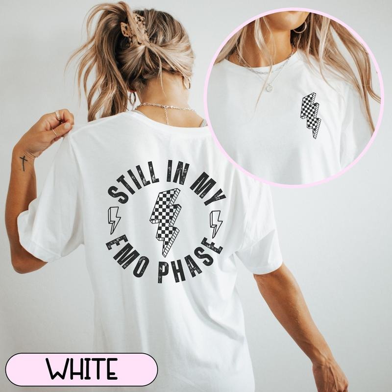Elder Emo Shirt, Still in My Emo Phase Shirt, It Was Never a Phase Shirt, Emo T-shirt, Pop Punk Shirt, Emo Lyrics, Pop...
