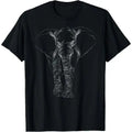 Elephant Dot line Art Portrait Sketch Drawing - Elephant T-Shirt Made in USA Hoodie, Sweatshirt | GrindPrints.com