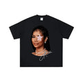 Elevate Your Fashion with Jhene Pink Star Big Face Graphic Tee Hoodie, Sweatshirt | GrindPrints.com