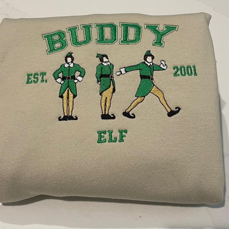 Elf embroidered sweatshirt T-Shirts, Hoodie | GrindPrints.com