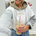 Embroidered 'Coffee' Colorblock T-Shirts, Hoodie, Sweatshirt