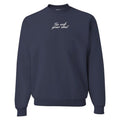 Embroidered 'Go Ask Your Dad' Crewneck Sweatshirt T-Shirts, Hoodie | GrindPrints.com