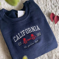 Embroidered California Crewneck T-Shirts, Hoodie, Sweatshirt | GrindPrints.com