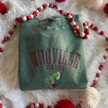 Embroidered Christmas Sweatshirt, Comfort Color Sweatshirt, Christmas Crewneck, Embroidered Sweatshirt for Christmas,...