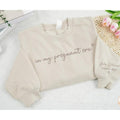 Embroidered Custom In My Pregnant Era Sweatshirt, Baby Announcement Shirts, Gift for Pregnant, Mom To Be T-Shirt, Baby...