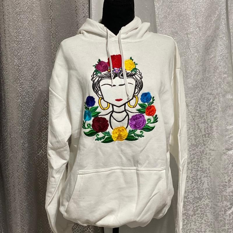 Embroidered Frida sweater  Tops women T-Shirts, Hoodie, Sweatshirt | GrindPrints.com