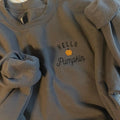 Embroidered Hello Pumpkin Sweatshirt T-Shirts, Hoodie | GrindPrints.com