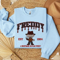 Embroidered Horror Freddy Krueger Halloween Sweatshirt, Horror Movie Embroidery Shirt Hoodie | GrindPrints.com