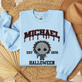 Embroidered Horror Michael Myers Halloween Sweatshirt, Horror Movie Embroidery Shirt Hoodie | GrindPrints.com