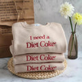 Embroidered I Diet Coke T-Shirts, Hoodie, Sweatshirt