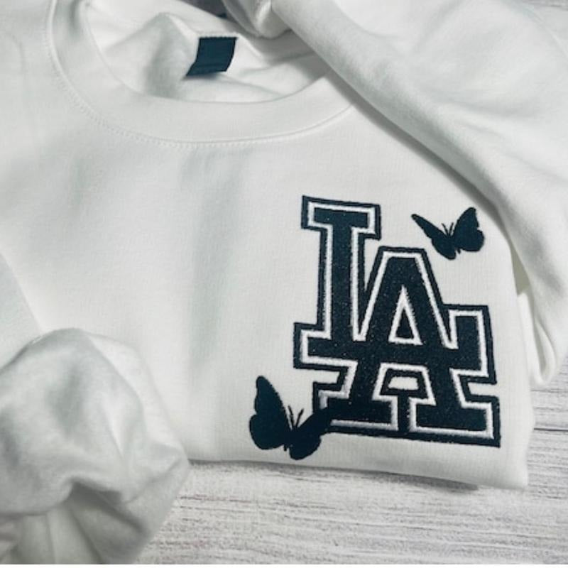 Embroidered LA sweatshirt T-Shirts, Hoodie | GrindPrints.com