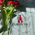 Embroidered Lobster Sweatshirt, Valentines Day Gift, Valentines Day Sweatshirt T-Shirts, Hoodie | GrindPrints.com