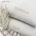 Embroidered Mom and Dad Matching Sweatshirts Mama Sweatshirt, Pregnancy Announcement, Mom Christmas gift for Mom Crewneck...