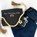 Embroidered Run The Dang Ball Tshirt-  Cotton Soft Womenswear Top Hoodie, Sweatshirt | GrindPrints.com